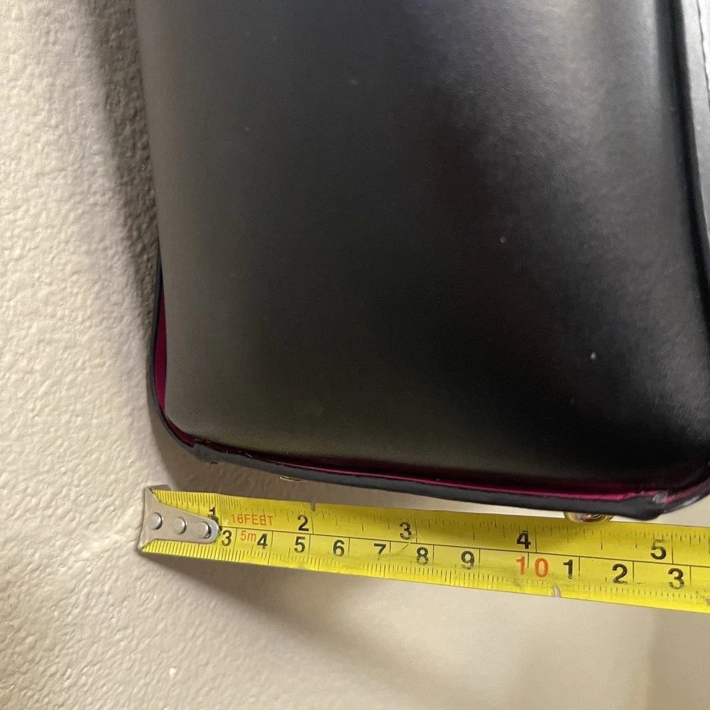Kate Spade‎ Black & Hot Pink Leather Tote Bag Large - Picture 11 of 16